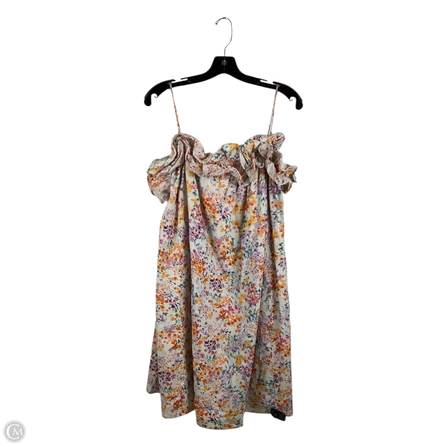 Dress Casual Midi By H&m In Floral Print, Size: M