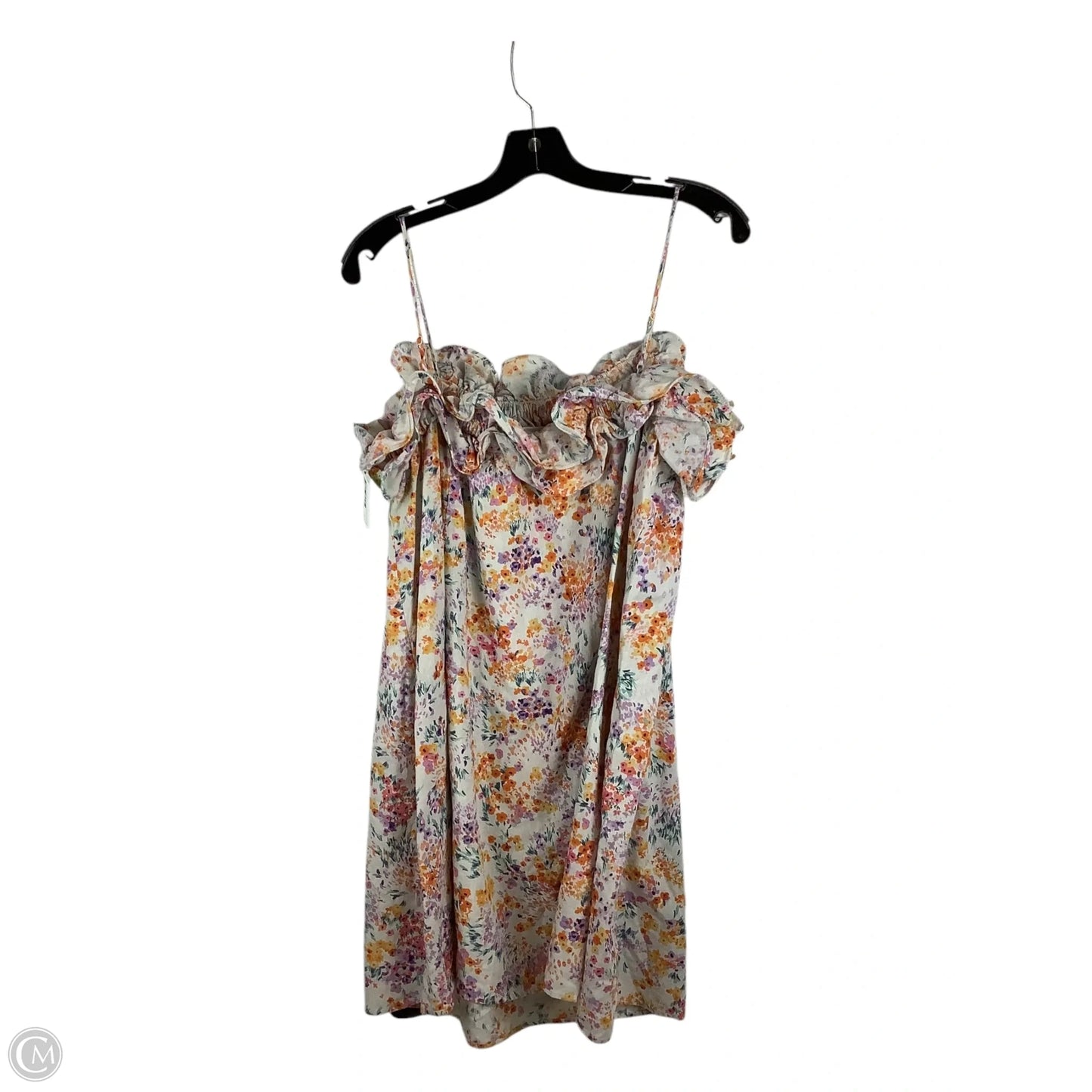 Dress Casual Midi By H&m In Floral Print, Size: M