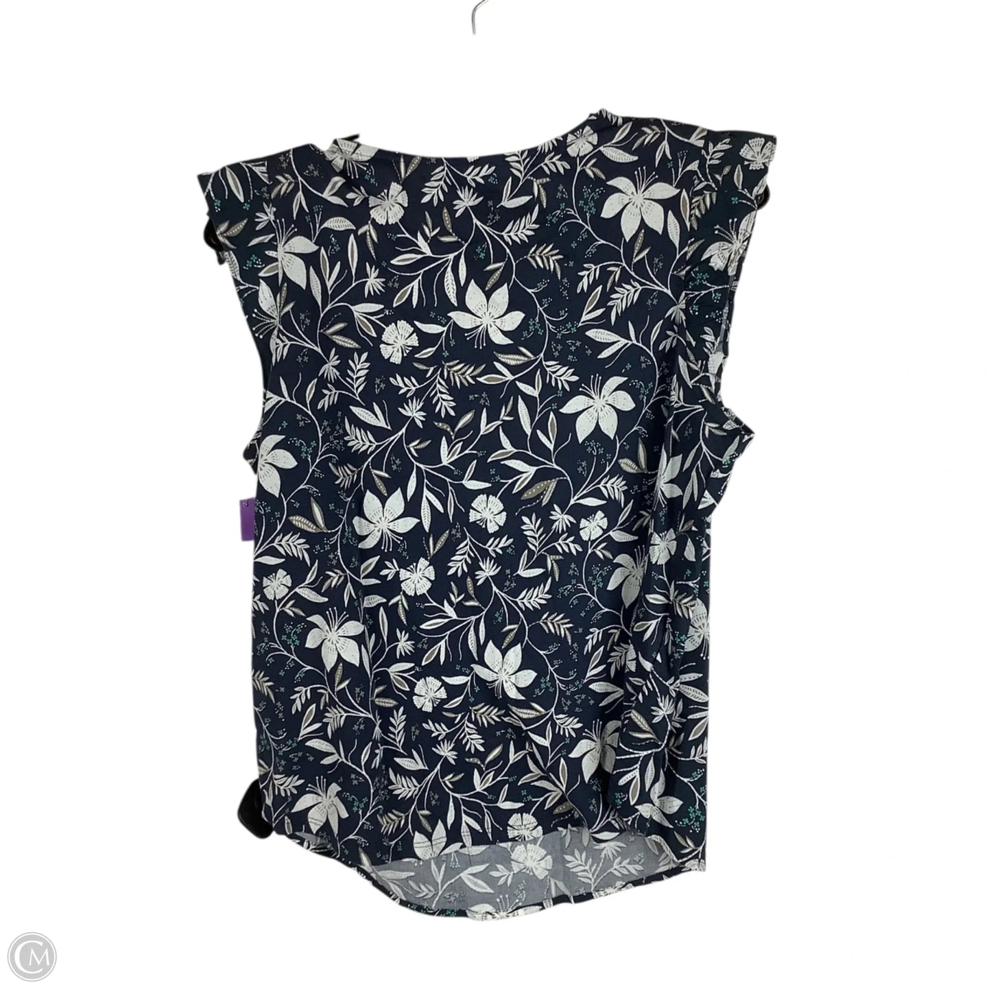 Top Sleeveless By Loft In Navy, Size: S