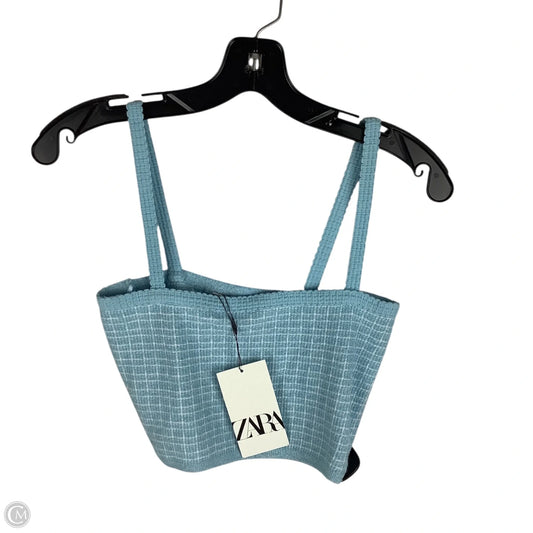 Top Sleeveless By Zara In Blue, Size: Xs