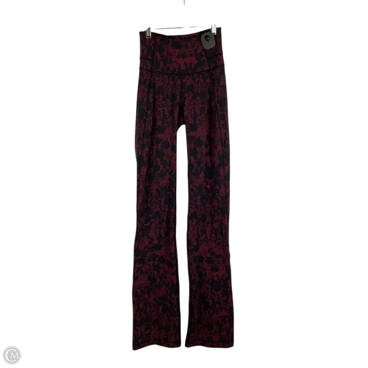 Athletic Leggings By Lululemon In Red, Size: 2