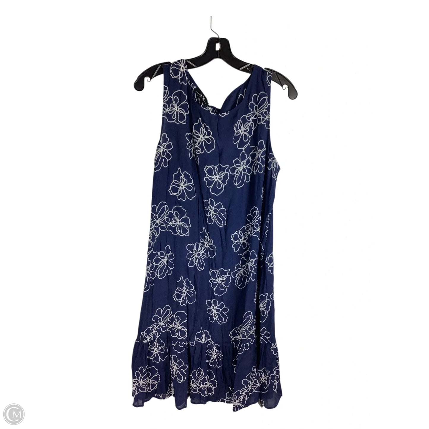 Dress Casual Midi By Agb In Navy, Size: Xl