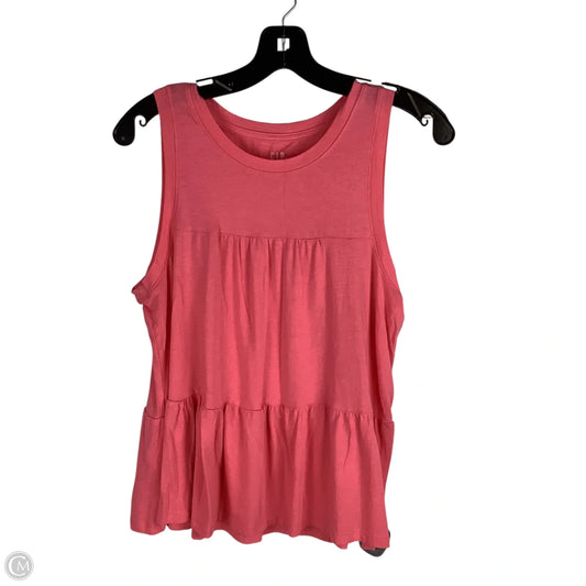 Top Sleeveless By Gap In Pink, Size: M