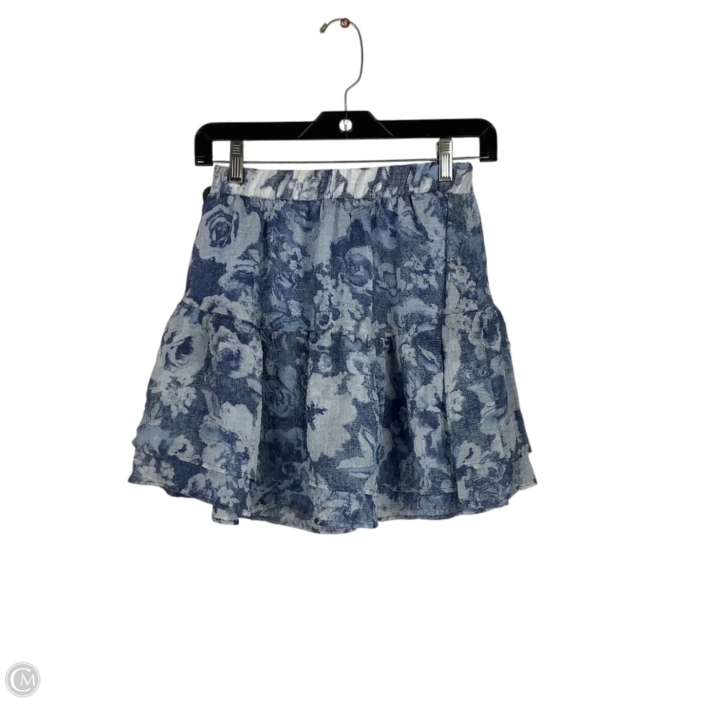 Skirt Mini & Short By Gilli In Blue, Size: S