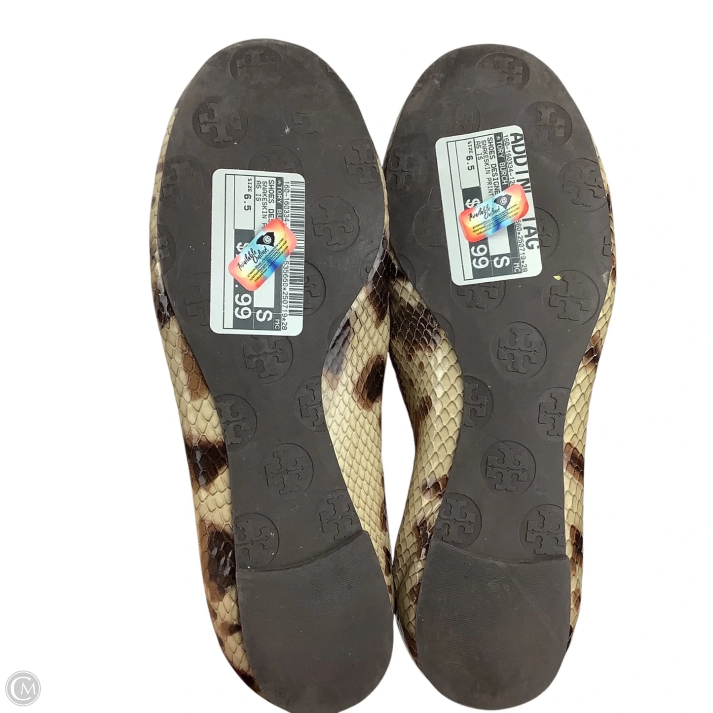 Shoes Designer By Tory Burch In Snakeskin Print, Size: 6.5