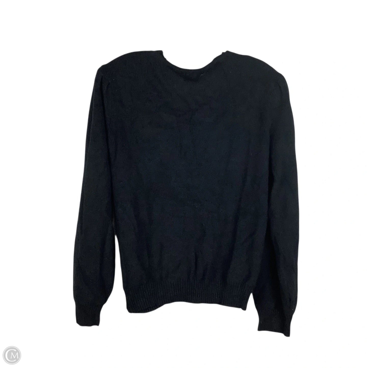 Top Long Sleeve By Miracle In Black, Size: M