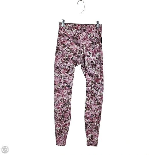 Athletic Leggings By Lululemon In Floral Print, Size: 6