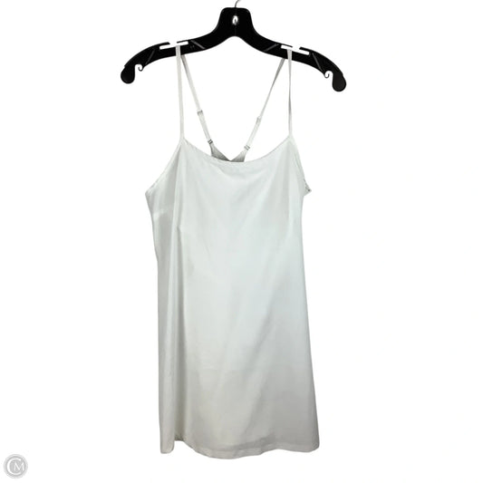 Athletic Dress By Zelos In White, Size: M