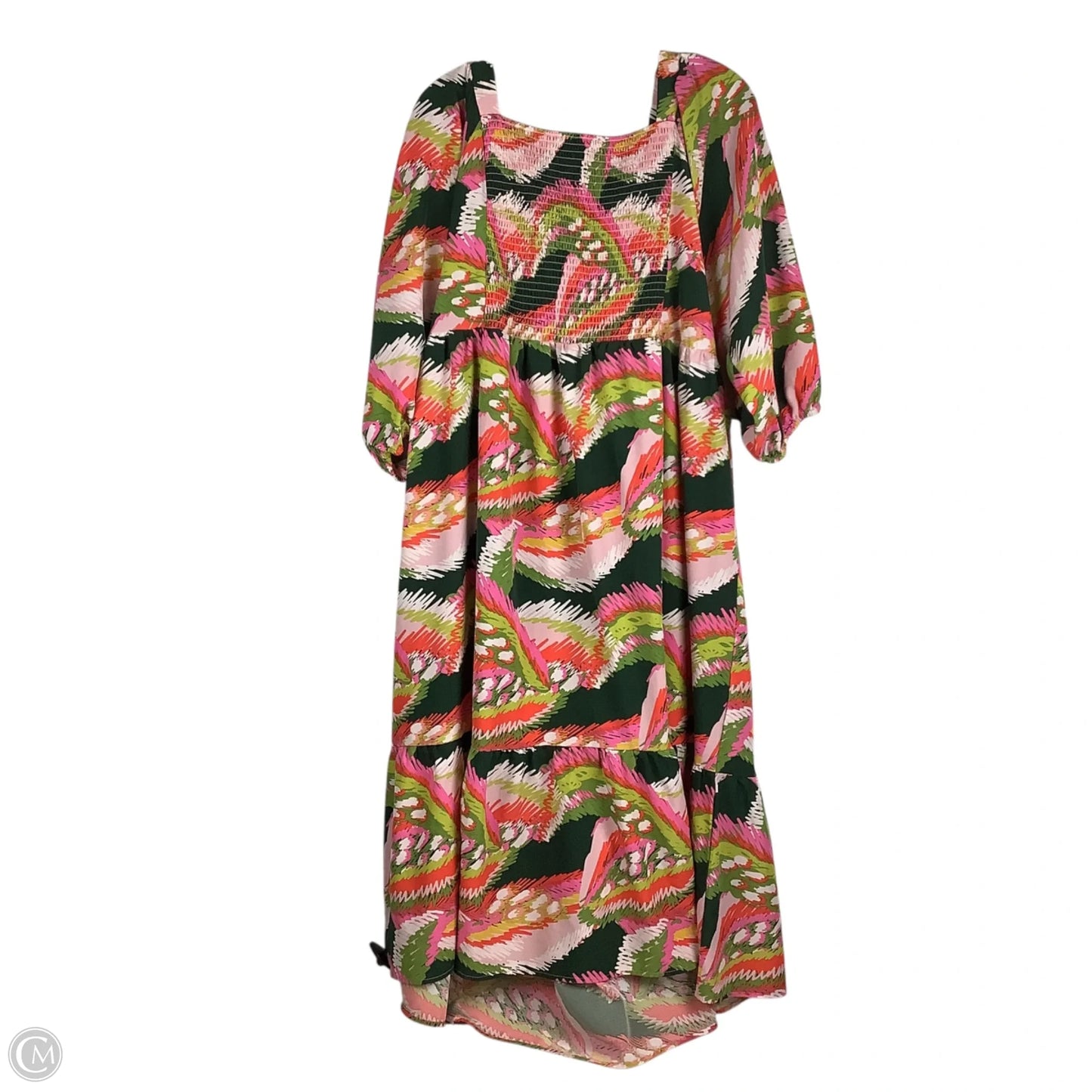 Dress Casual Maxi By Cmc In Floral Print, Size: Xxl