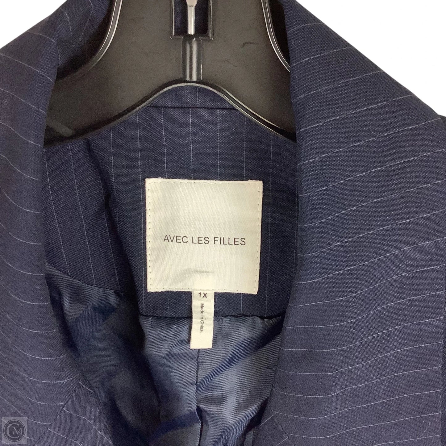 Blazer By Avec Les Filles In Navy, Size: 1x
