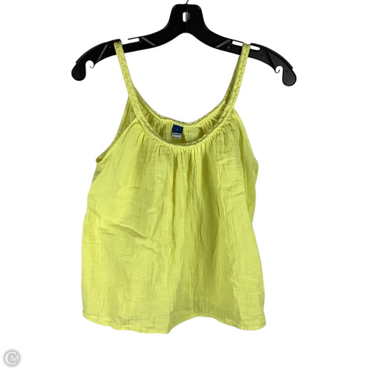 Top Sleeveless By Old Navy In Yellow, Size: S