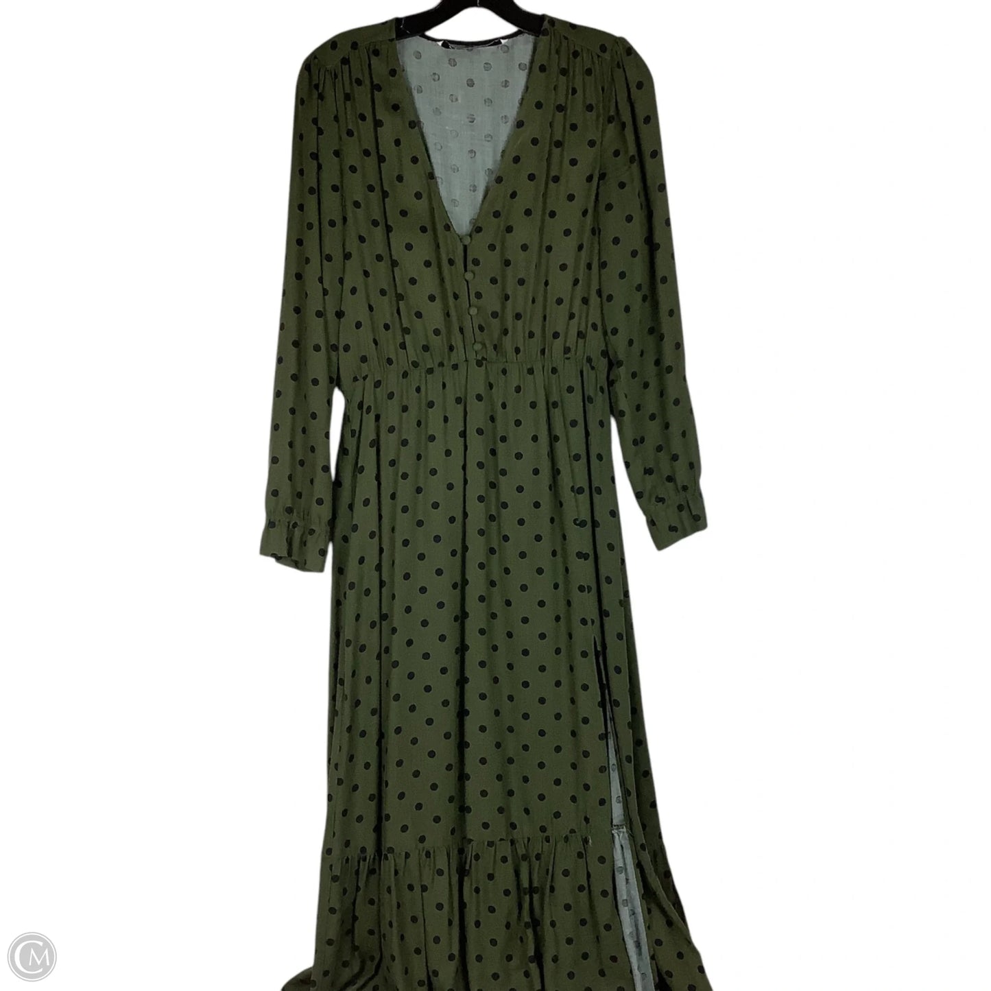 Dress Casual Maxi By Zara In Polkadot Pattern, Size: S
