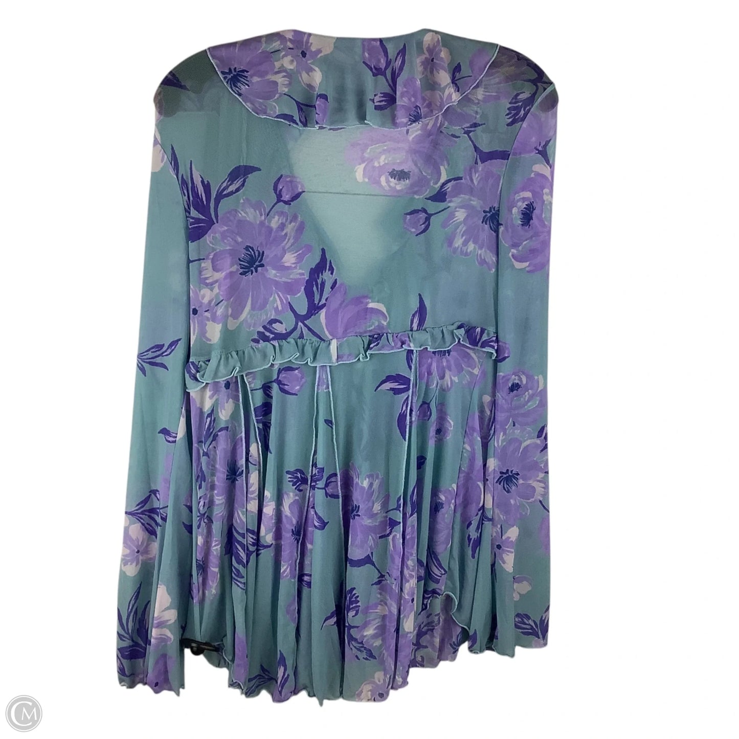 Top Long Sleeve By Free People In Blue, Size: M