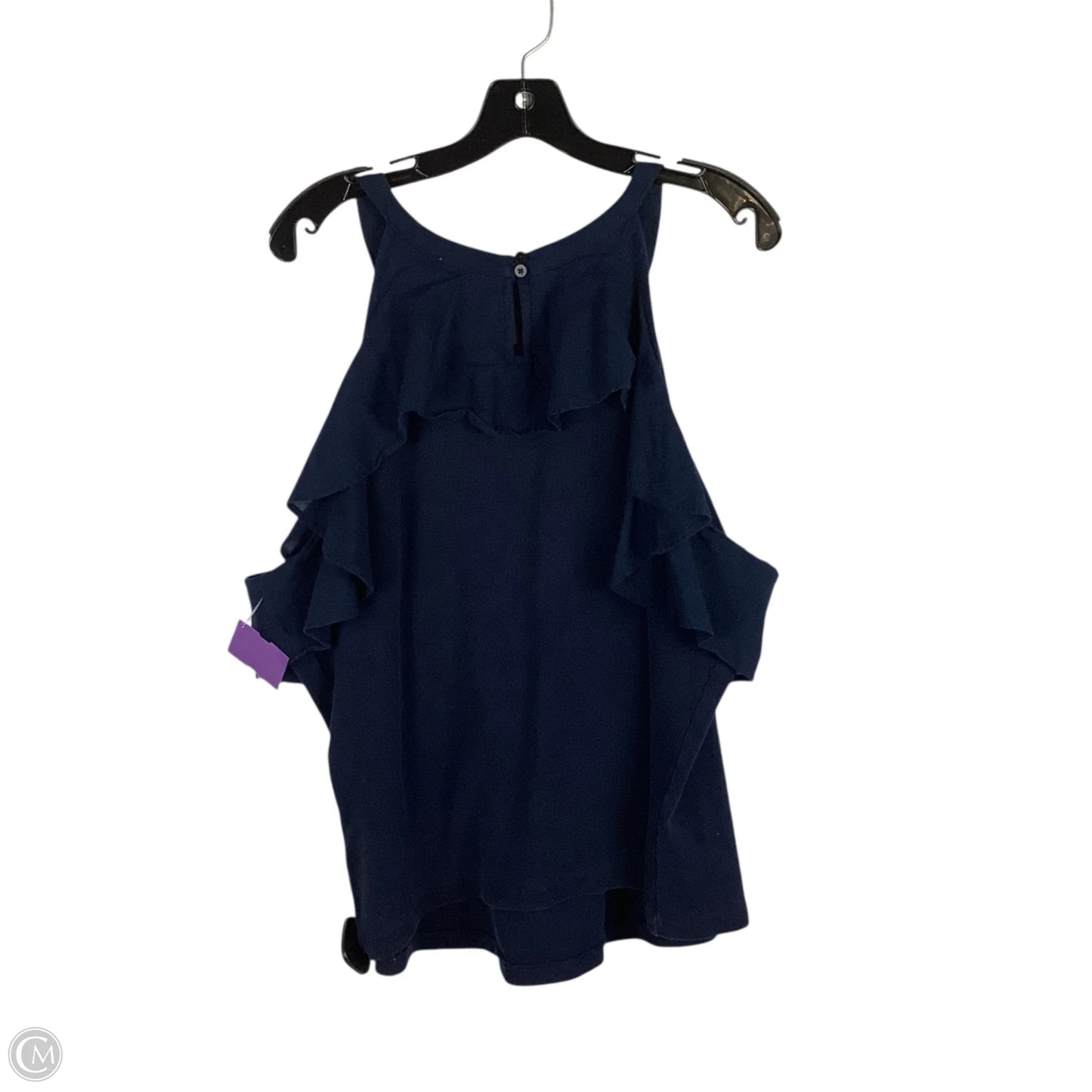 Top Sleeveless By Maeve In Navy, Size: 3x