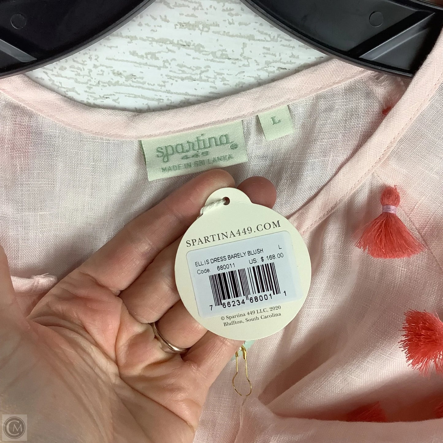 Dress Casual Short By Spartina In Pink, Size: L