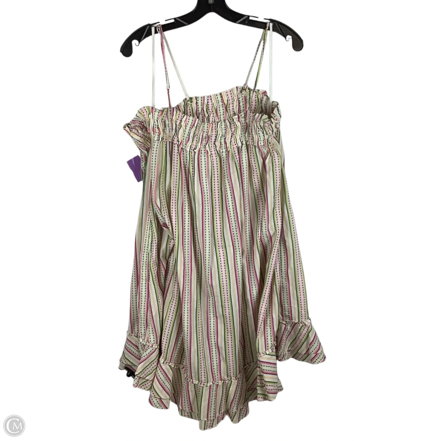 Dress Casual Midi By Anthropologie In Striped Pattern, Size: L