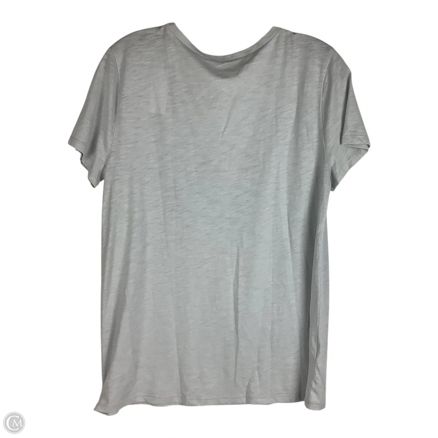 Top Short Sleeve By Loft In Grey, Size: M