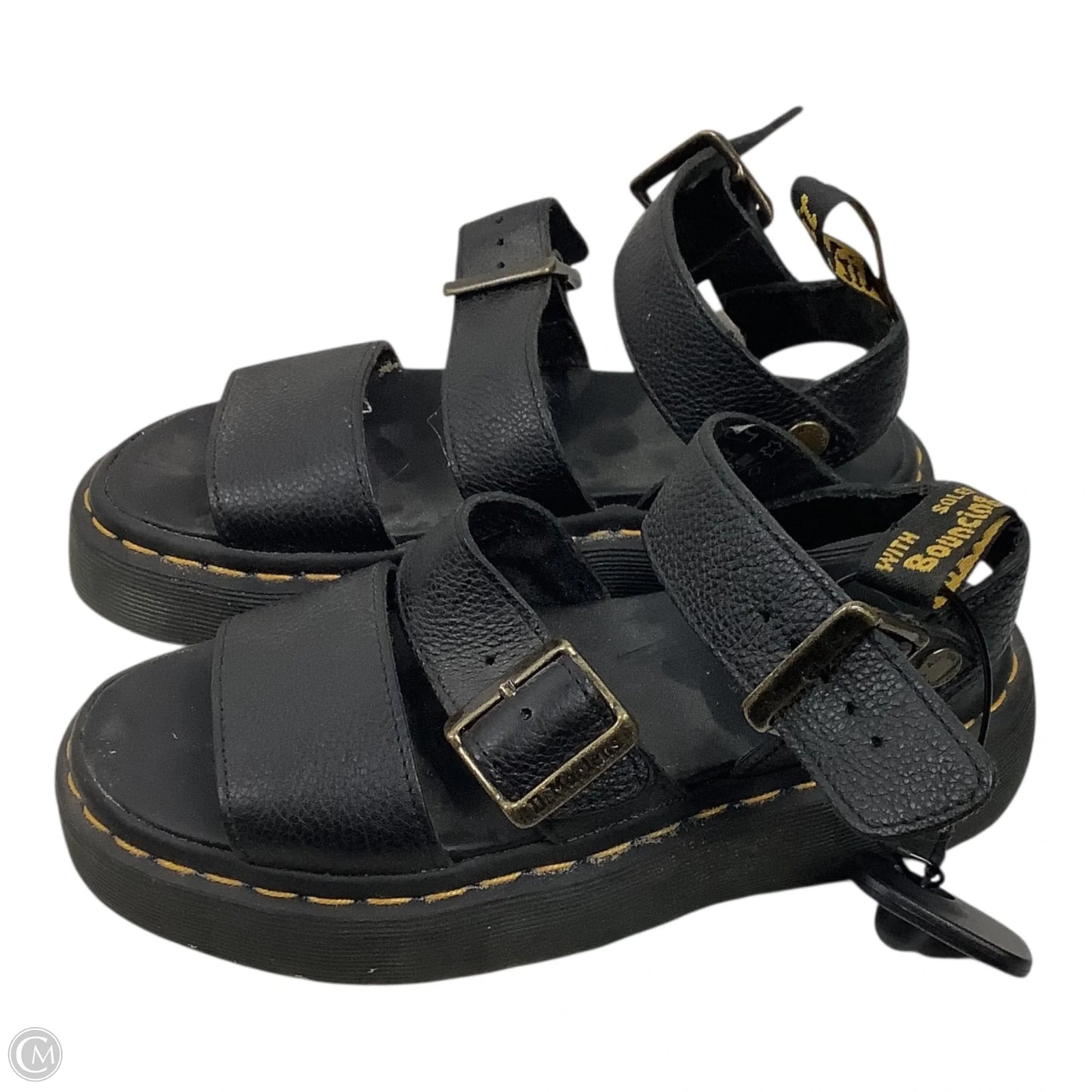 Sandals Flats By Dr Martens In Black, Size: 5