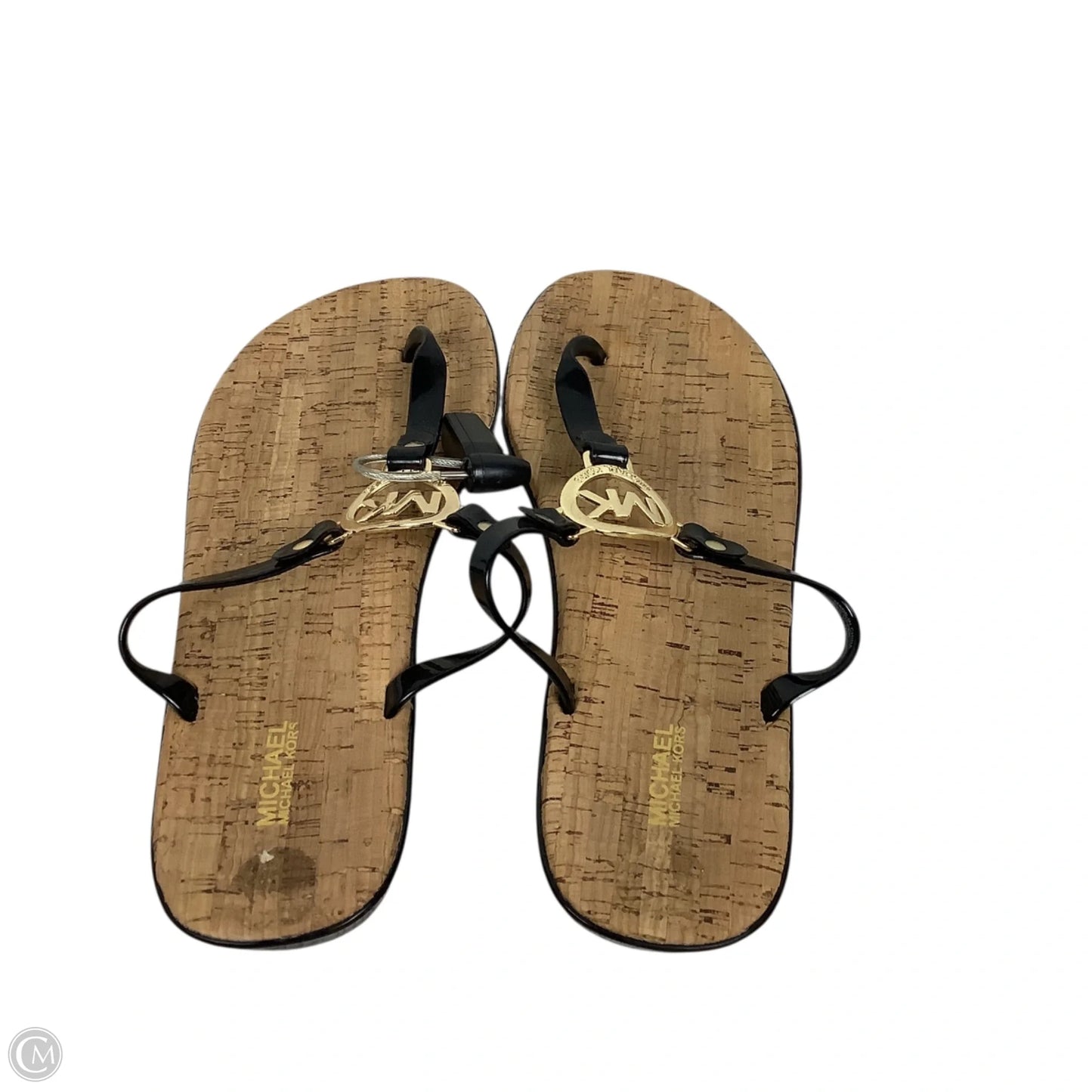 Sandals Flats By Michael By Michael Kors In Black, Size: 11