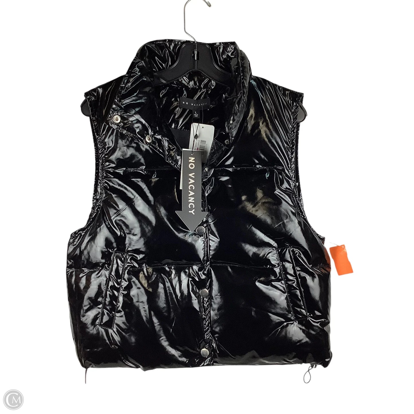Vest Puffer & Quilted By Clothes Mentor In Black, Size: L