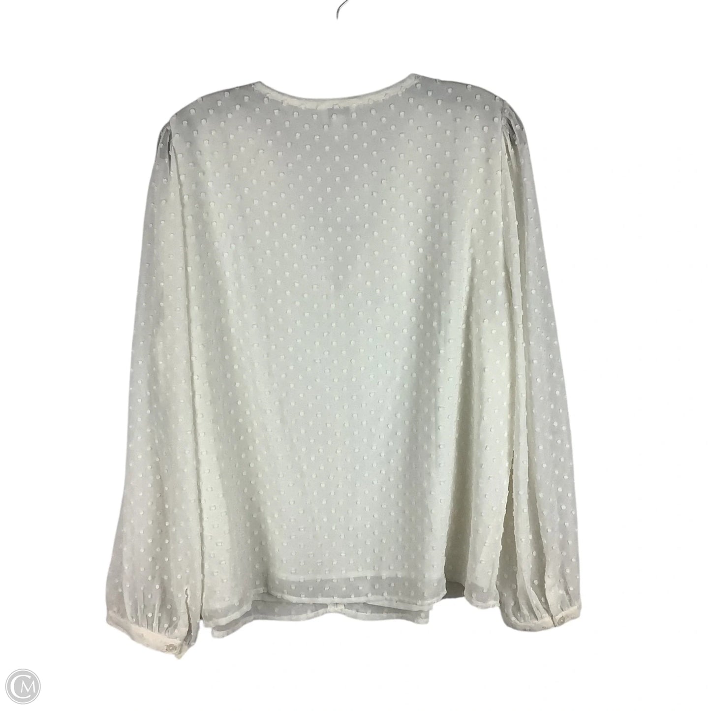 Top Long Sleeve By J. Crew In White, Size: L