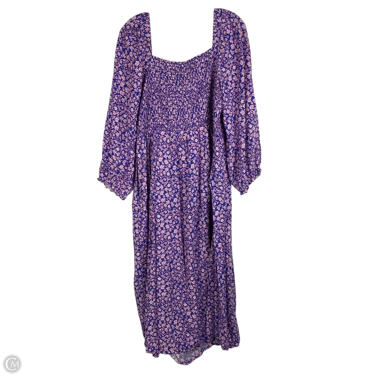 Dress Casual Maxi By J. Crew In Blue & Purple, Size: Xxl