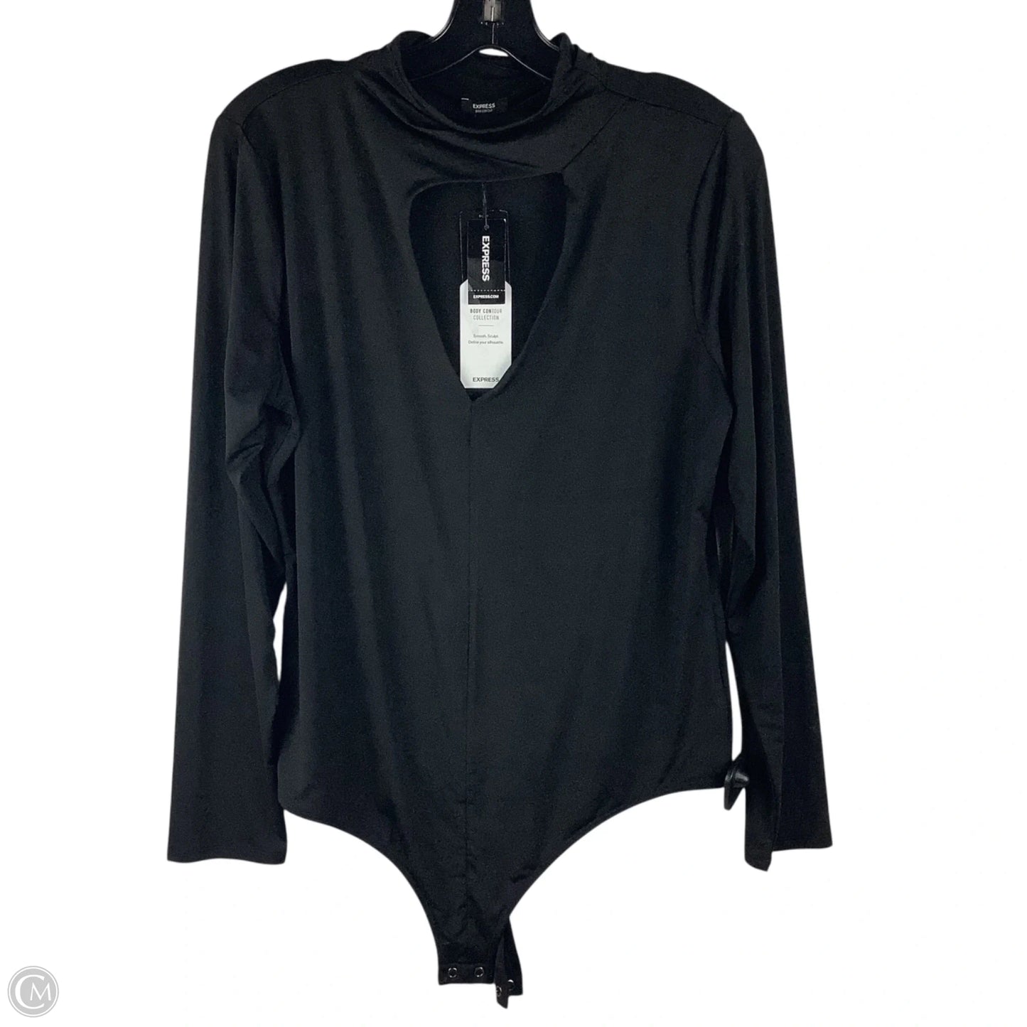 Bodysuit By Express In Black, Size: Xl