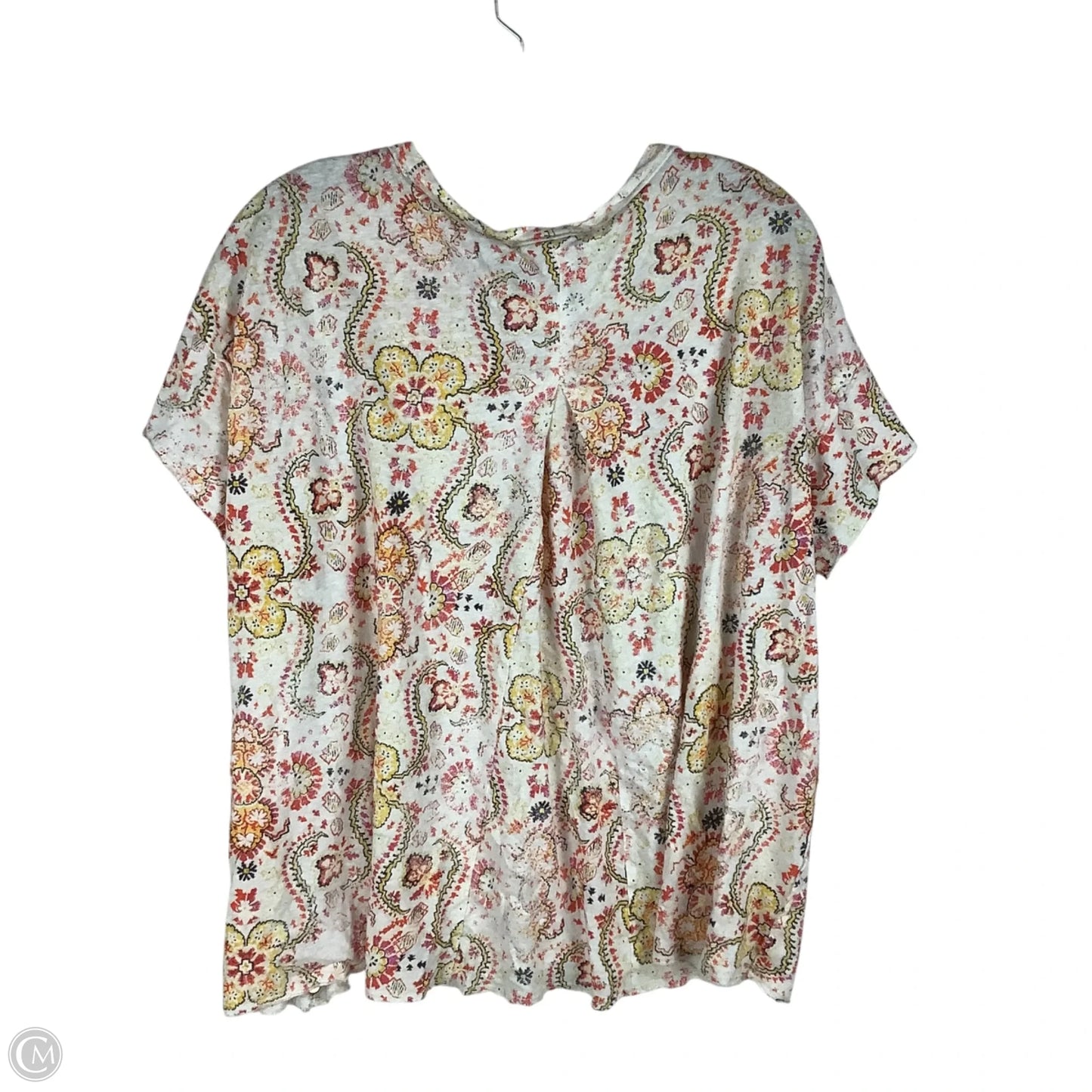 Top Short Sleeve By Pilcro In Floral Print, Size: Xl