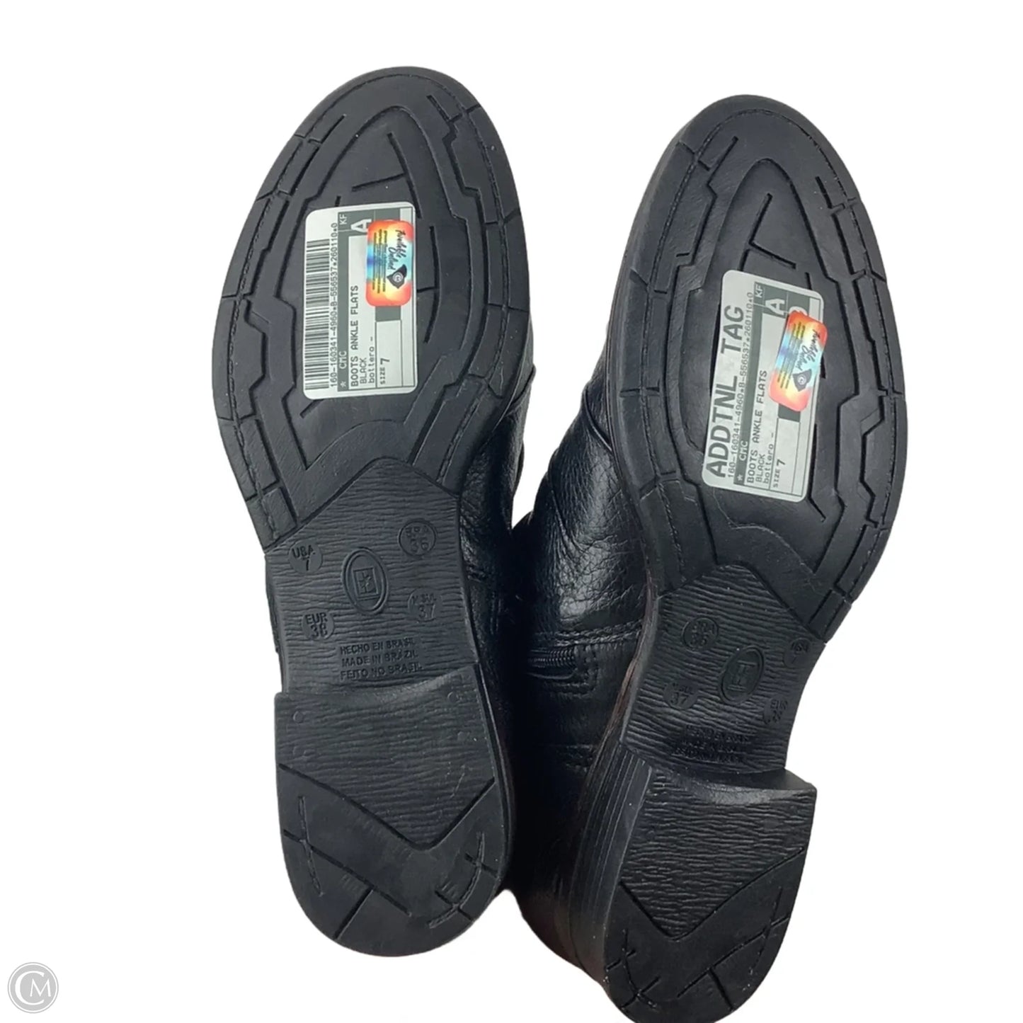 Boots Ankle Flats By Cmc In Black, Size: 7