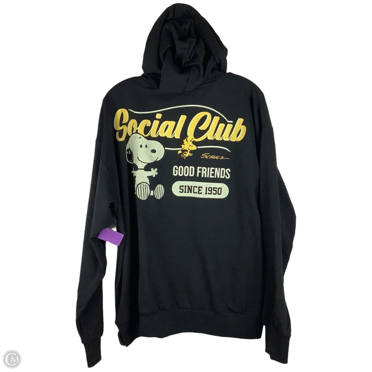 Sweatshirt Hoodie By Clothes Mentor In Black, Size: Xl