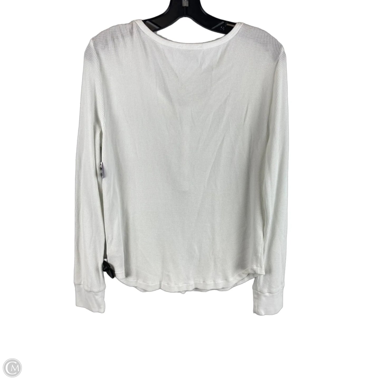 Top Long Sleeve By Madewell In White, Size: L