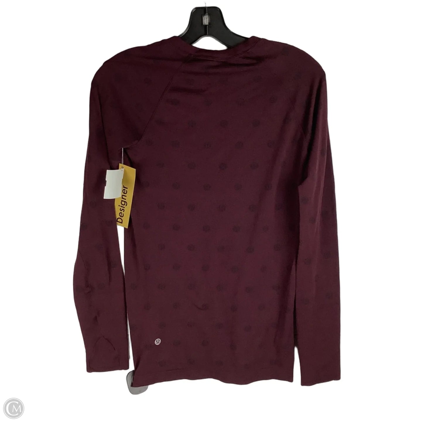 Athletic Top Long Sleeve Crewneck By Lululemon In Red, Size: 6