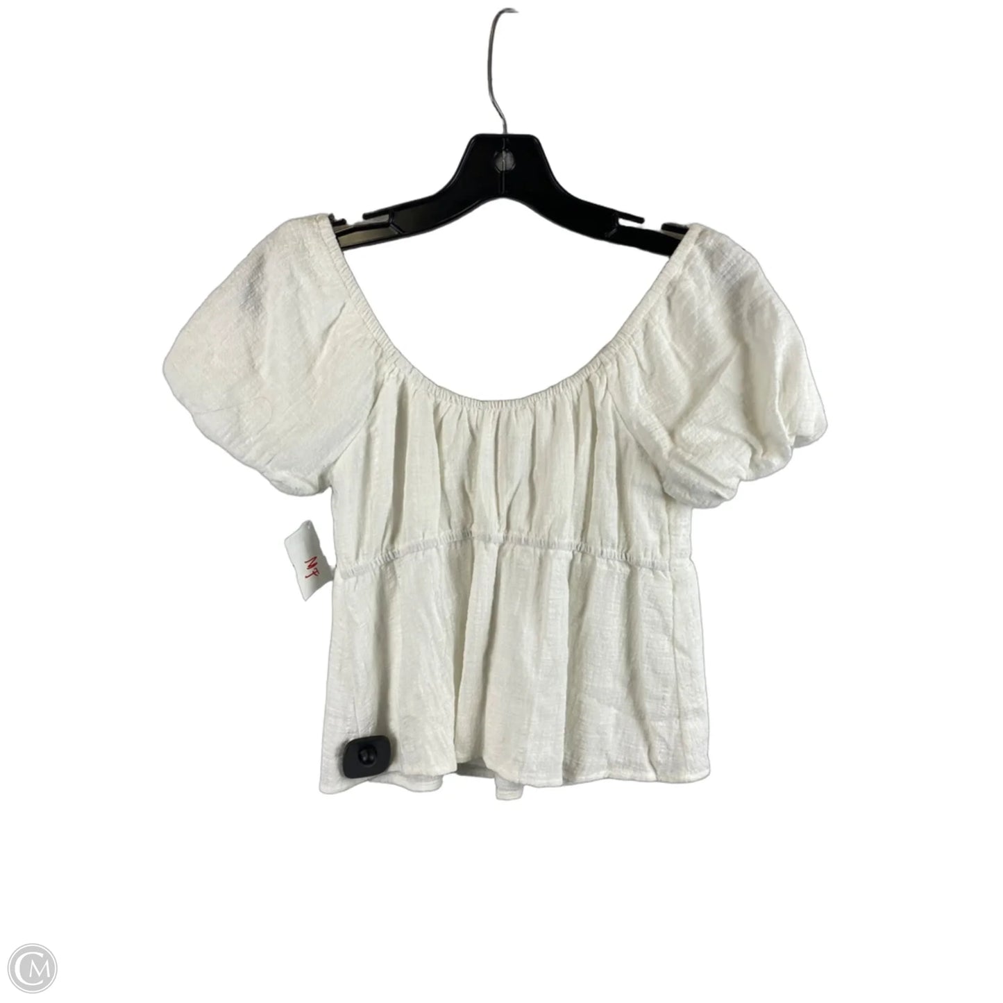 Top Short Sleeve By Kirious In White, Size: Xs