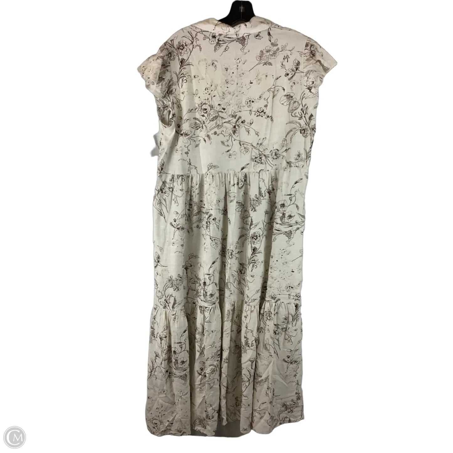Dress Party Midi By Jane And Delancey In Brown & Cream, Size: L