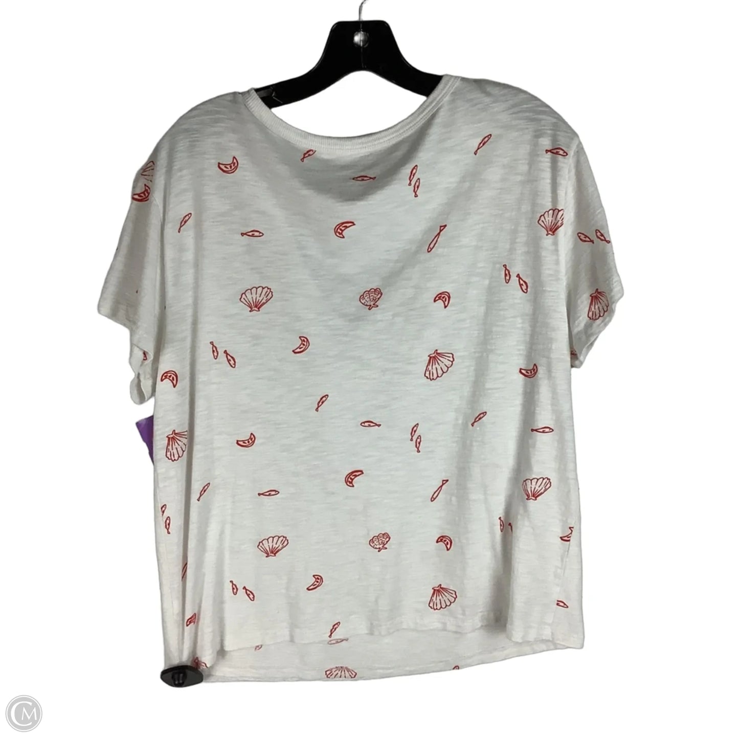 Top Short Sleeve By Sonoma In White, Size: M
