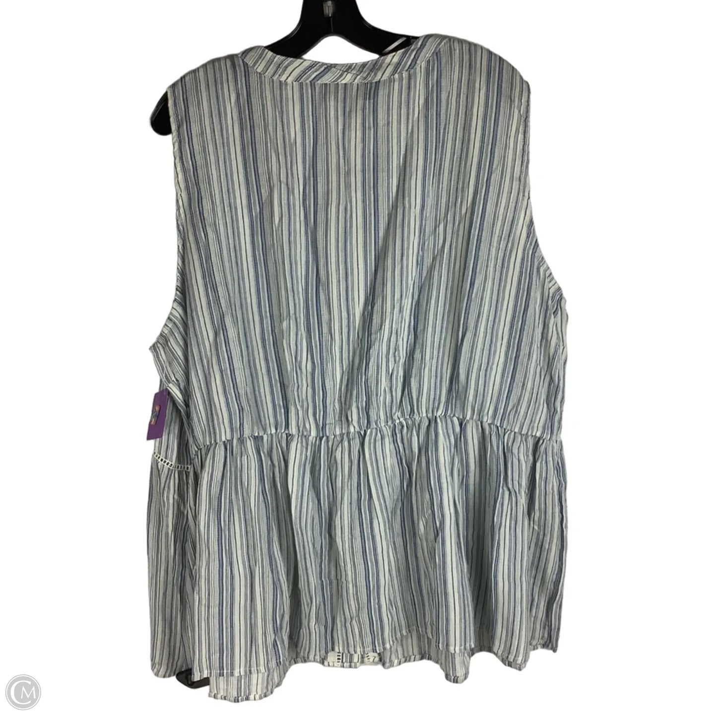 Top Sleeveless By Lane Bryant In Striped Pattern, Size: 2x (24)