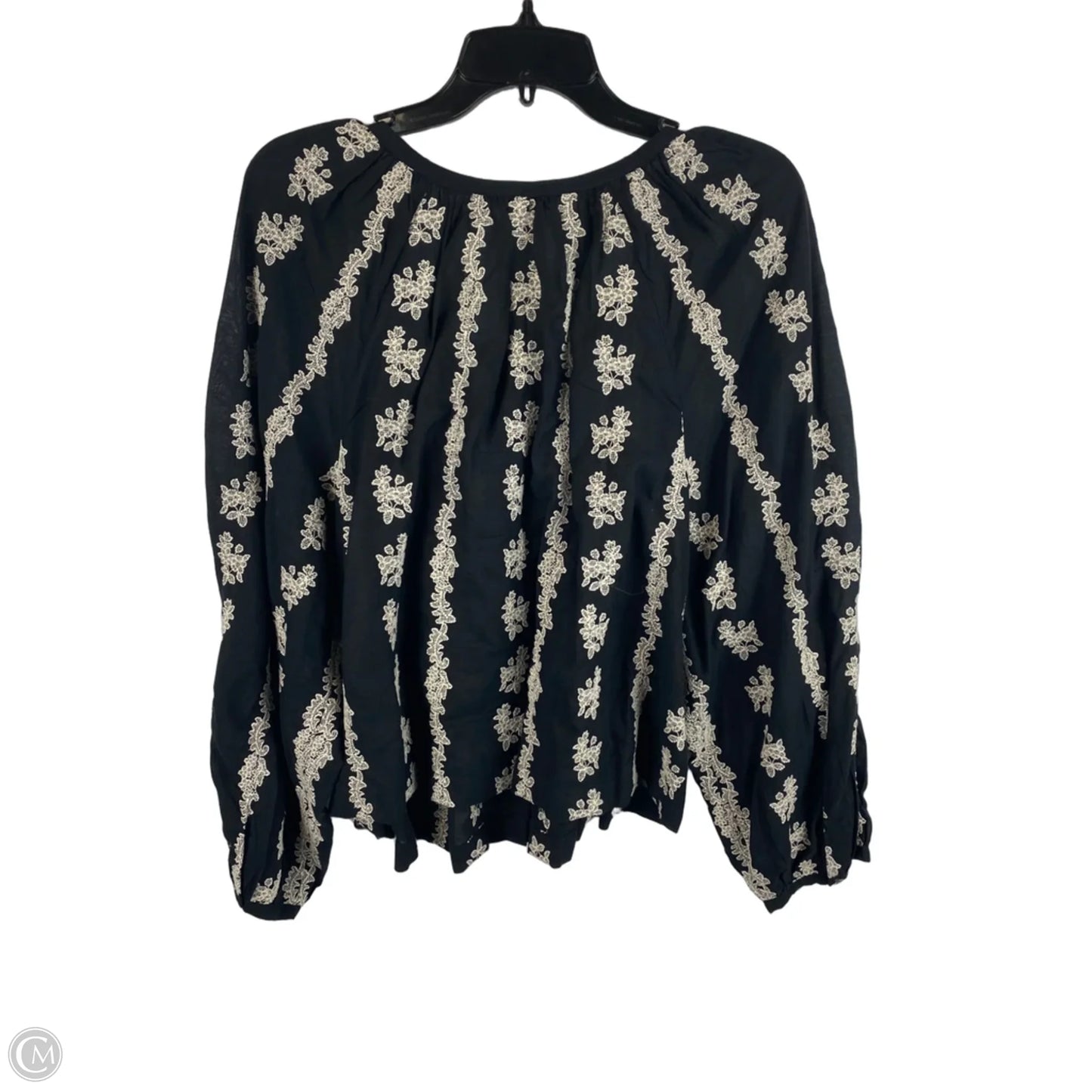 Top Long Sleeve By Madewell In Black, Size: M