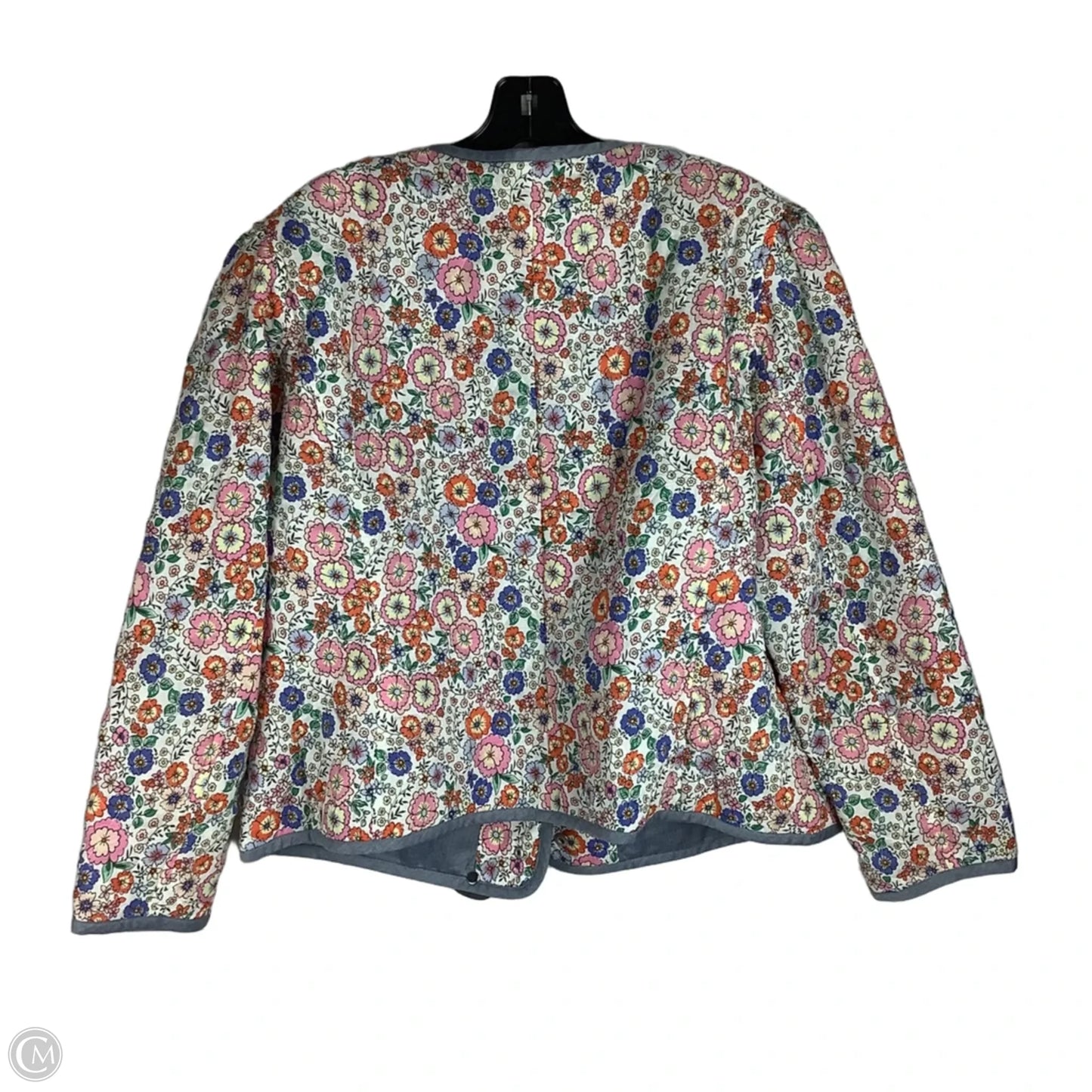Jacket Puffer & Quilted By Talbots In Floral Print, Size: 14