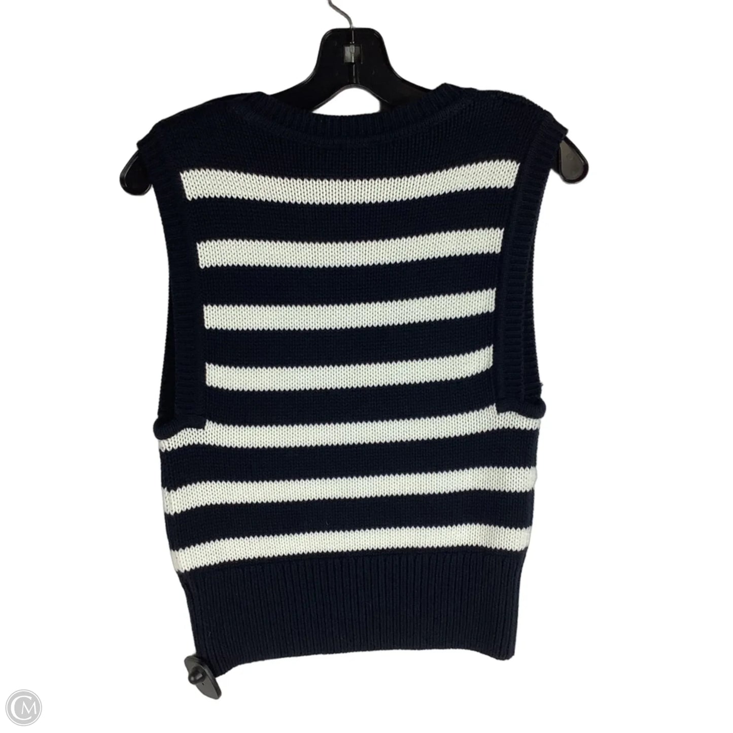 Top Sleeveless By Cabi In Striped Pattern, Size: Xs