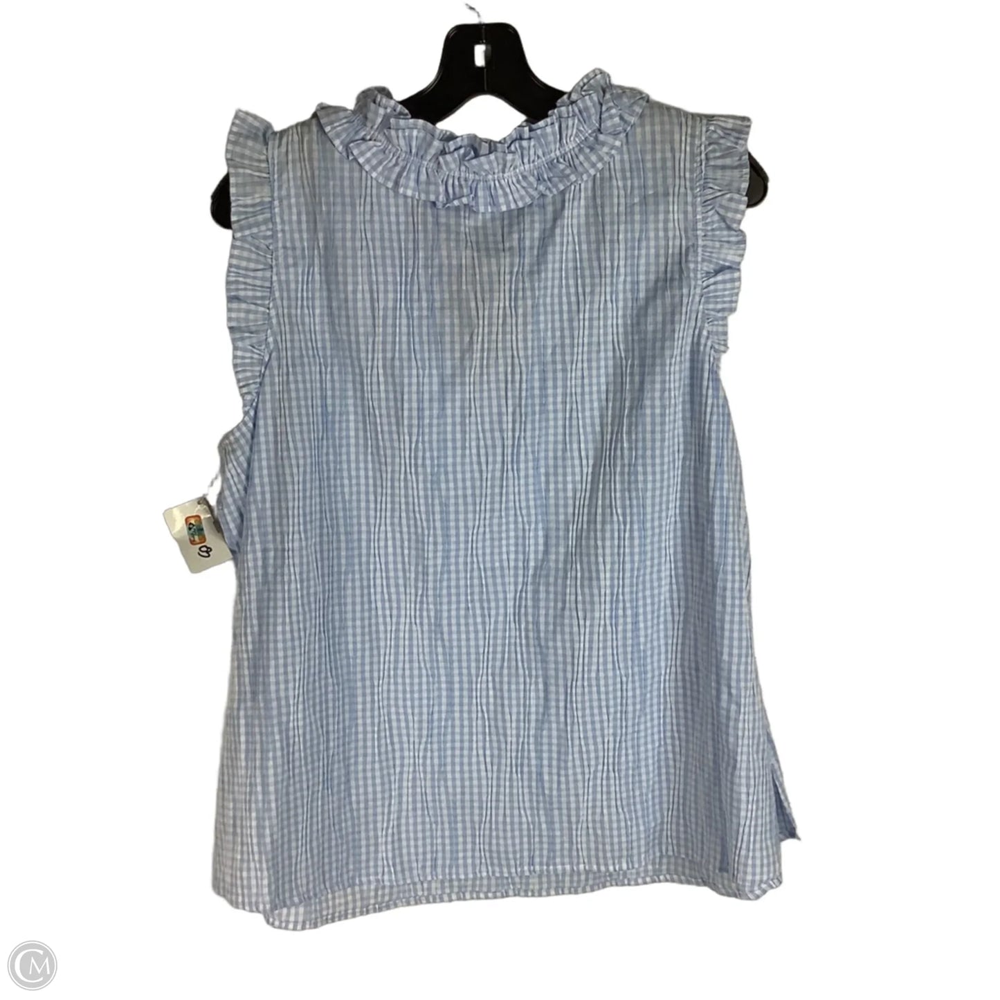 Top Sleeveless By Crown And Ivy In Plaid Pattern, Size: Xl