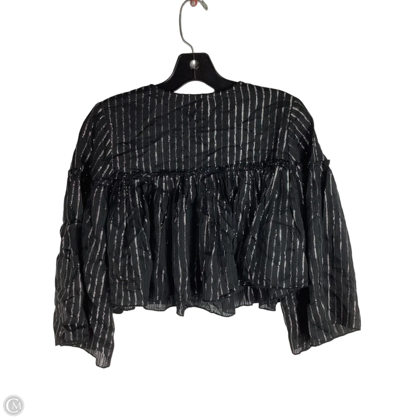 Top Long Sleeve By Clothes Mentor In Black, Size: M