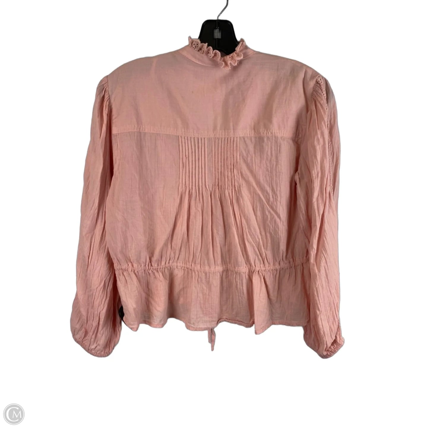 Top Long Sleeve By Free People In Pink, Size: Xs