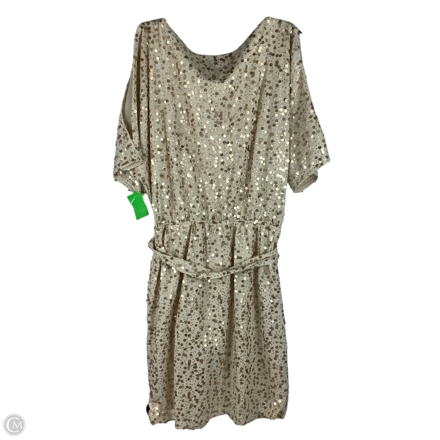 Dress Casual Midi By New York And Co In Gold, Size: M