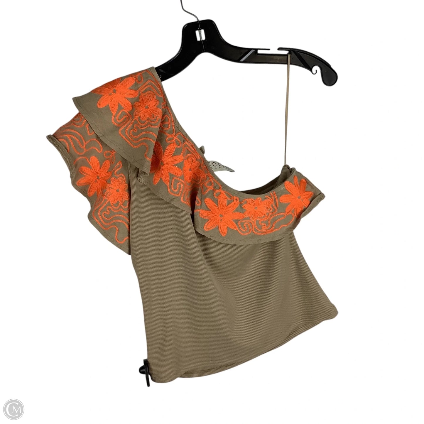 Top Sleeveless By Dolan Left Coast In Brown & Orange, Size: S