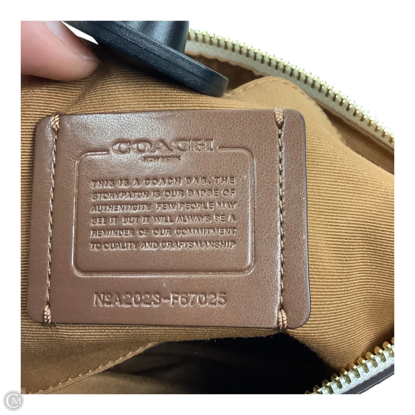 Crossbody Designer By Coach, Size: Medium