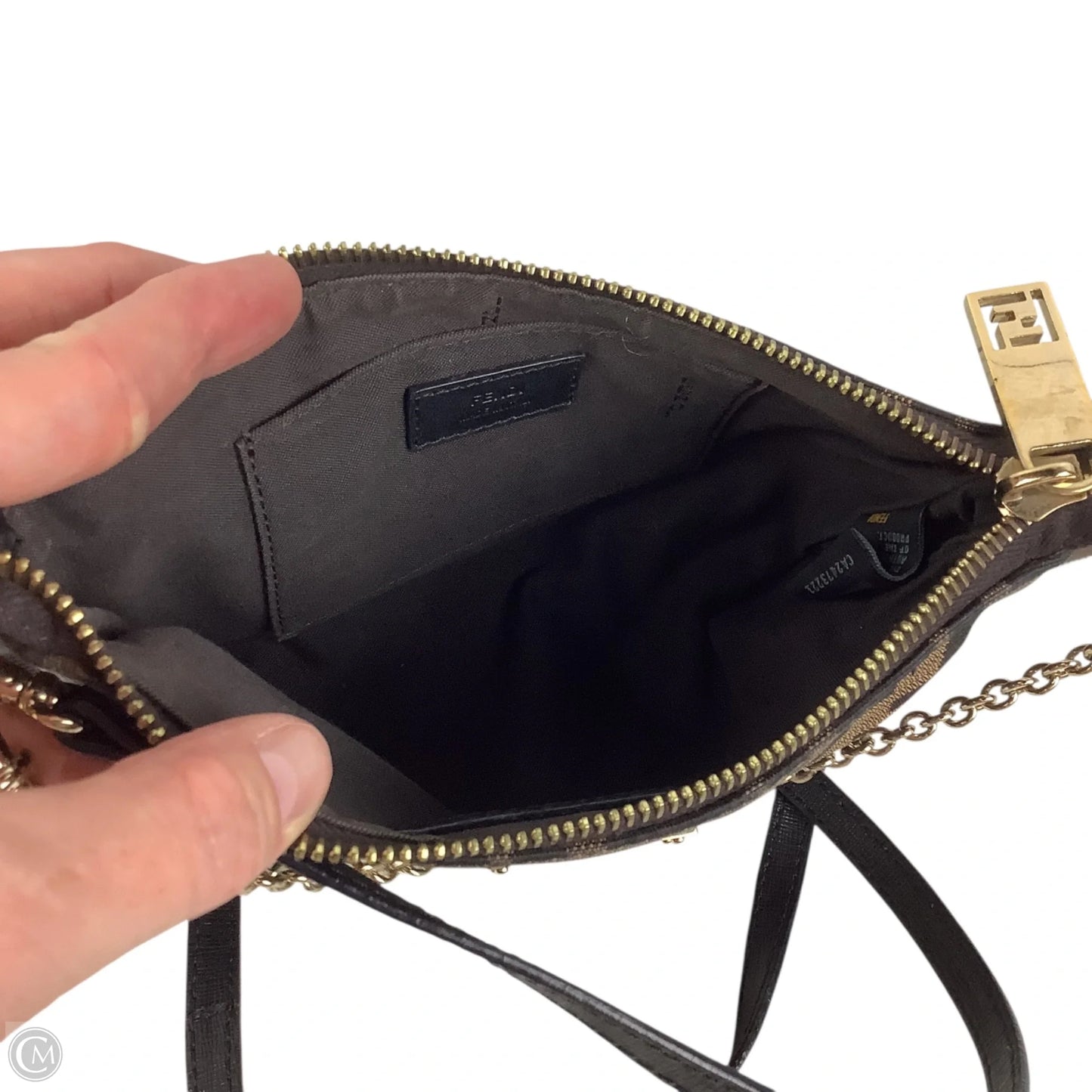 Crossbody Luxury Designer By Fendi, Size: Small