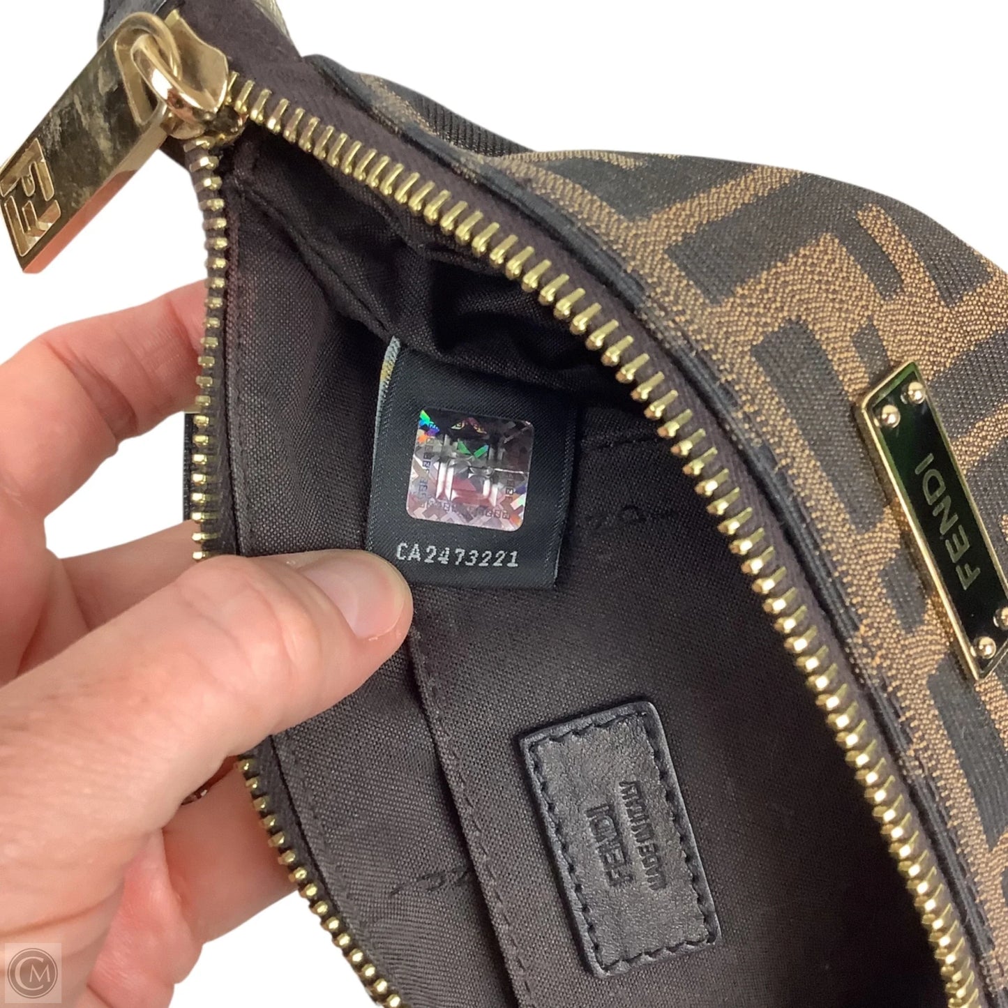 Crossbody Luxury Designer By Fendi, Size: Small