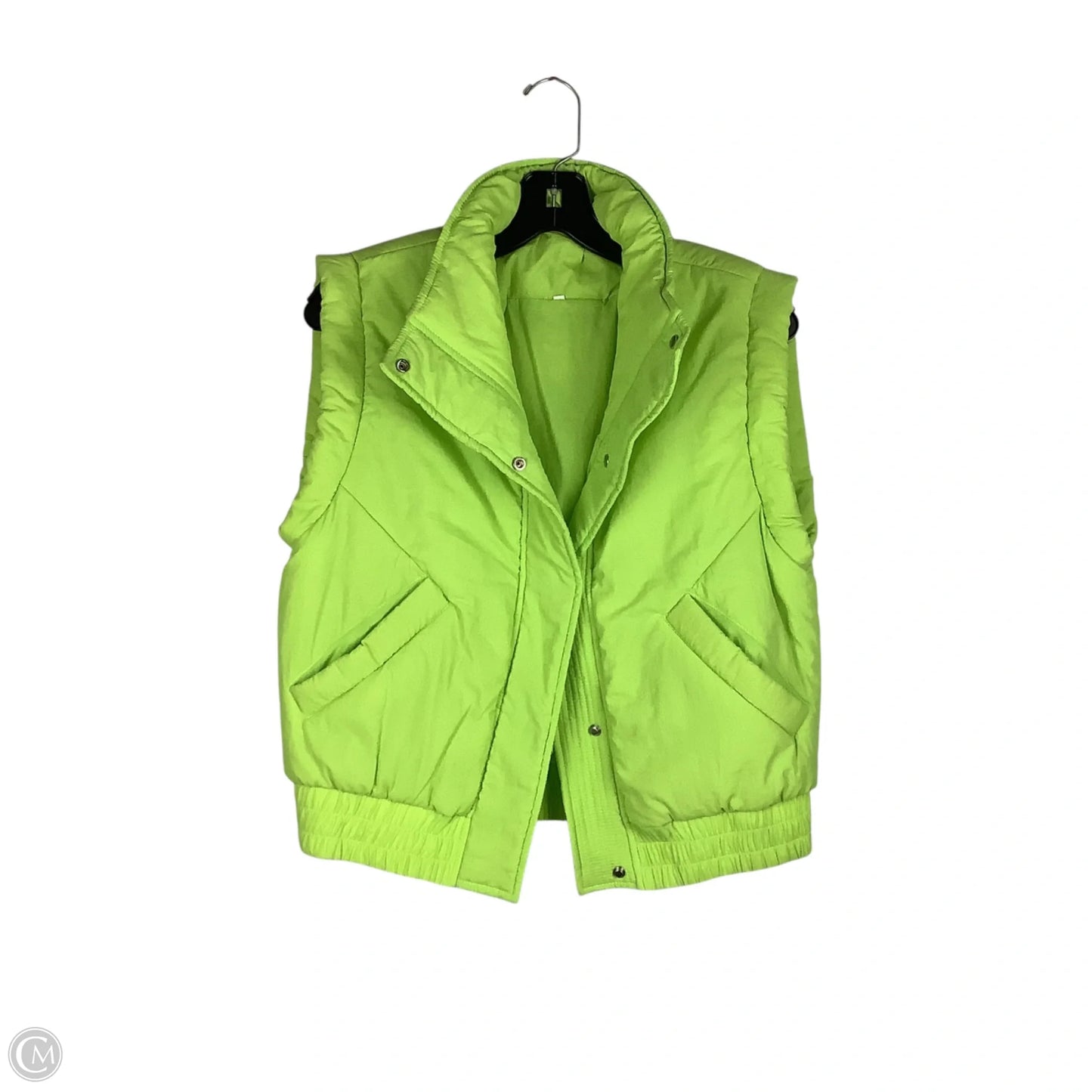 Vest Puffer & Quilted By Clothes Mentor In Green, Size: S