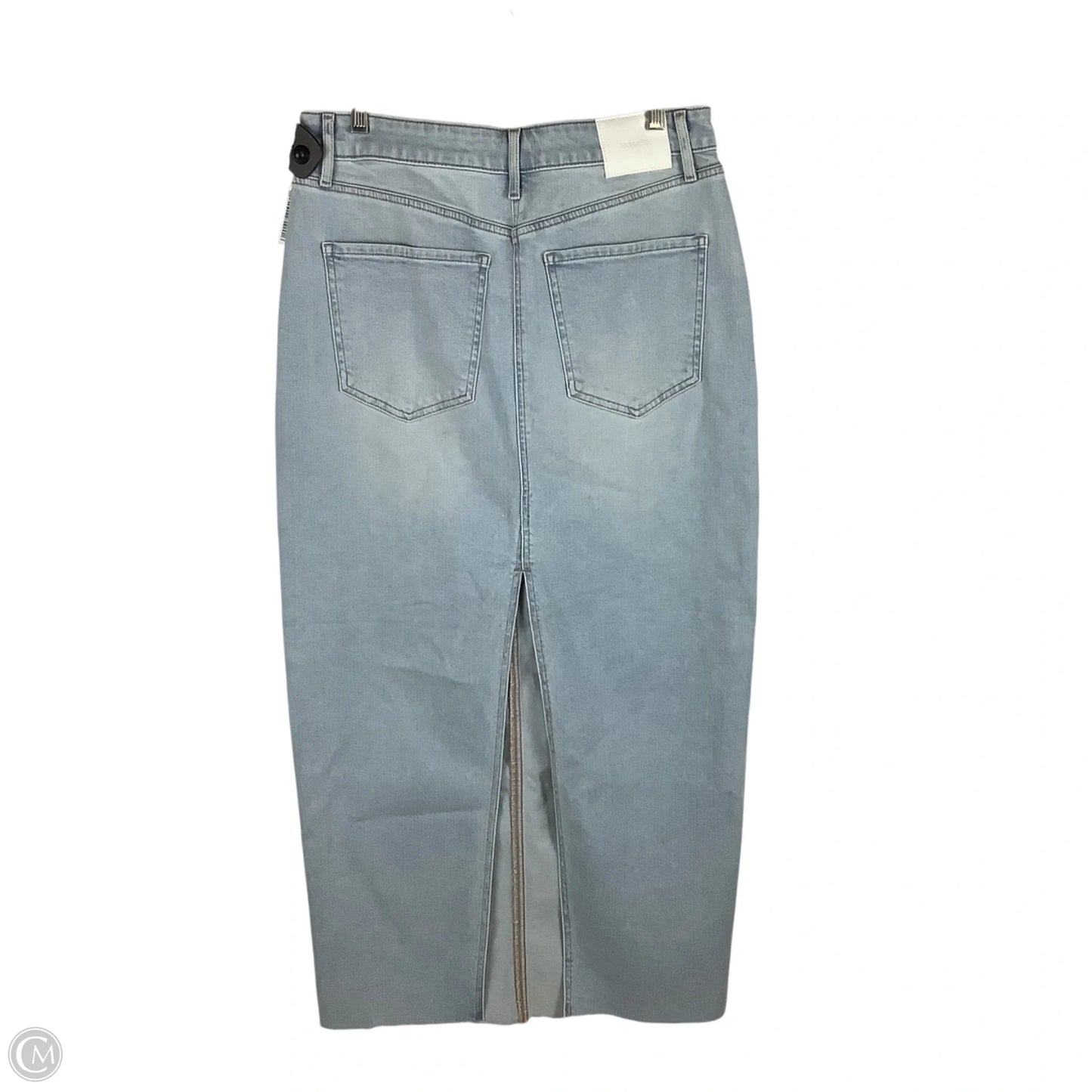 Skirt Maxi By Express In Blue Denim, Size: 10