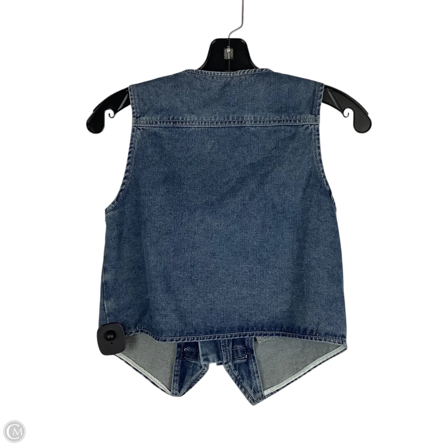 Vest Faux Fur & Sherpa By Dazy In Blue Denim, Size: S